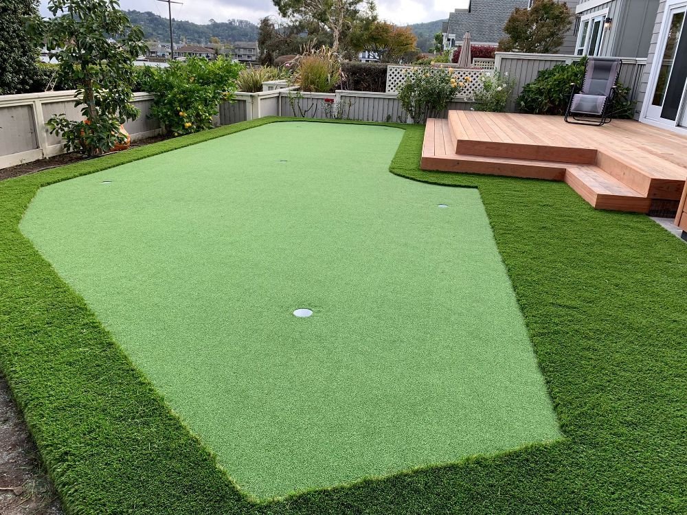 Artificial turf installation completed by Santos Hernandez 84