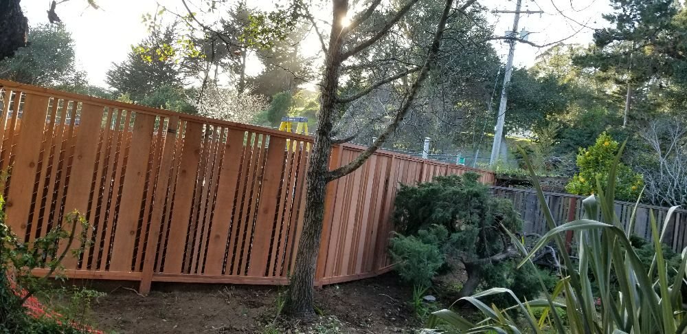 Wooden fence project